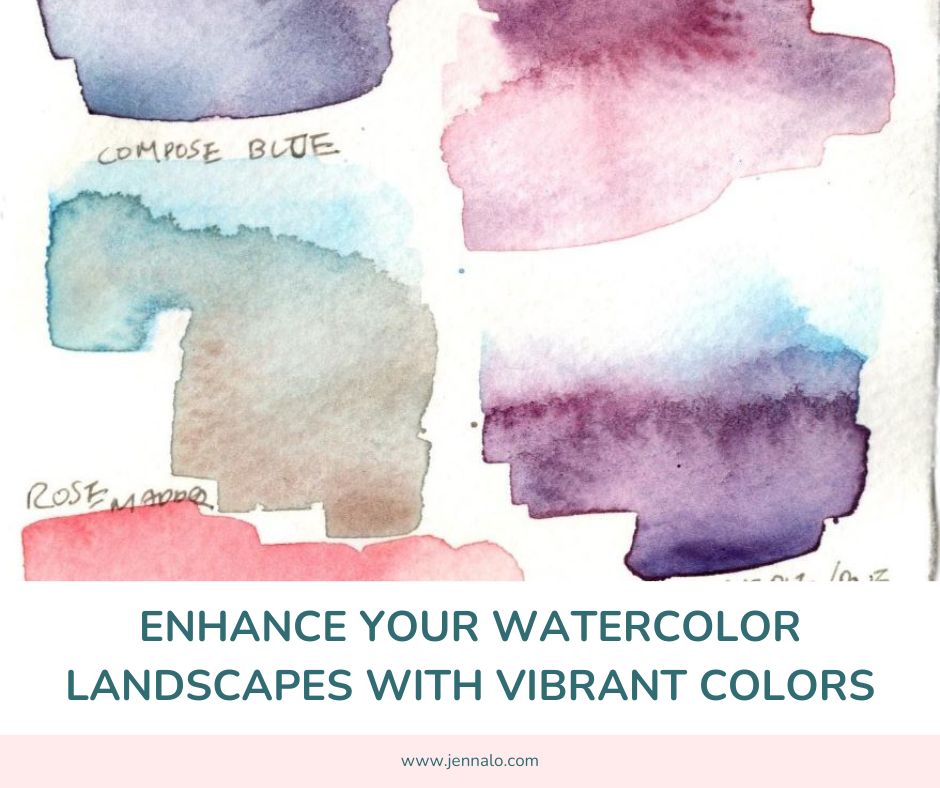 Enhance Your Watercolor Landscapes with Vibrant Colors